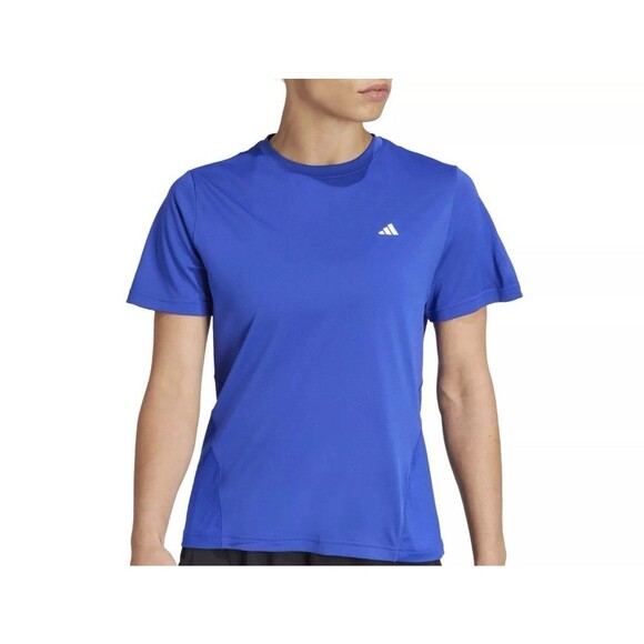 Small‎ Women's Adidas Designed for Training Tee  MSRP $40 New With Tags Blue - Picture 1 of 3